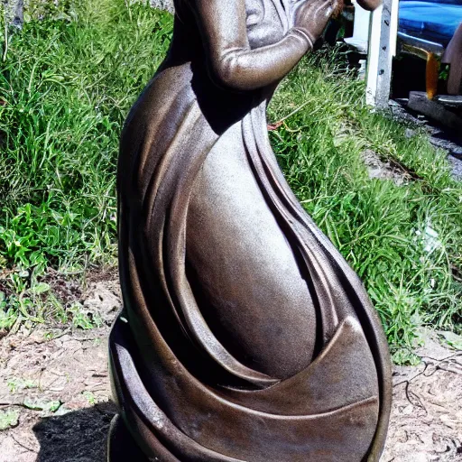 Image similar to fish, but it is a beautiful statue