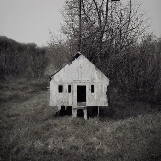 Prompt: A lone house in the middle of nowhere, top post of all time on /r/Creepy subreddit