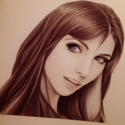 Prompt: amouranth pencil art, ultra detailed