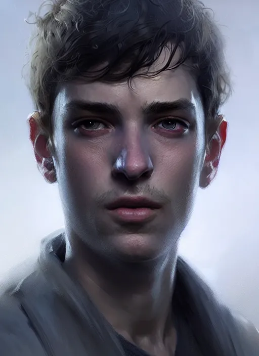 Image similar to portrait of the son of sharon stone and robert the niro, victorian, concept art, detailed face, fantasy, close up face, highly detailed, cinematic lighting, digital art painting by greg rutkowski