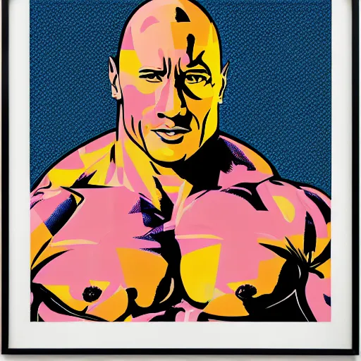 eyebrow raise the rock Art Print for Sale by bodyimprove