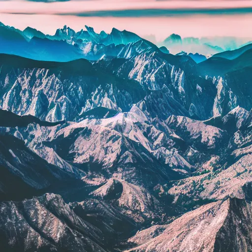 Image similar to mountains floating in air