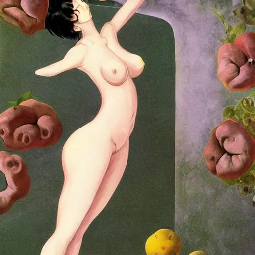 Image similar to anime by dorothea tanning