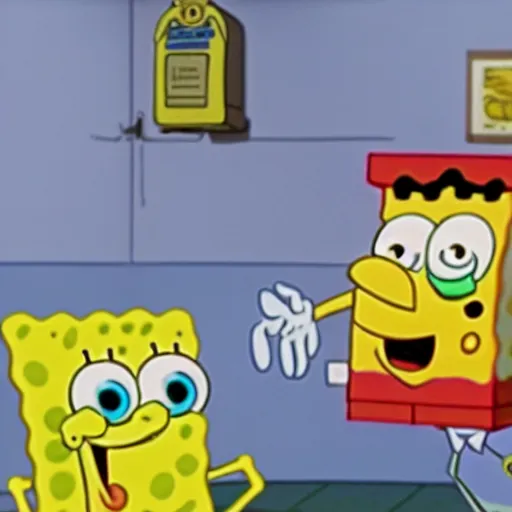 Prompt: SpongeBob SquarePants in an operation operating room - n 9
