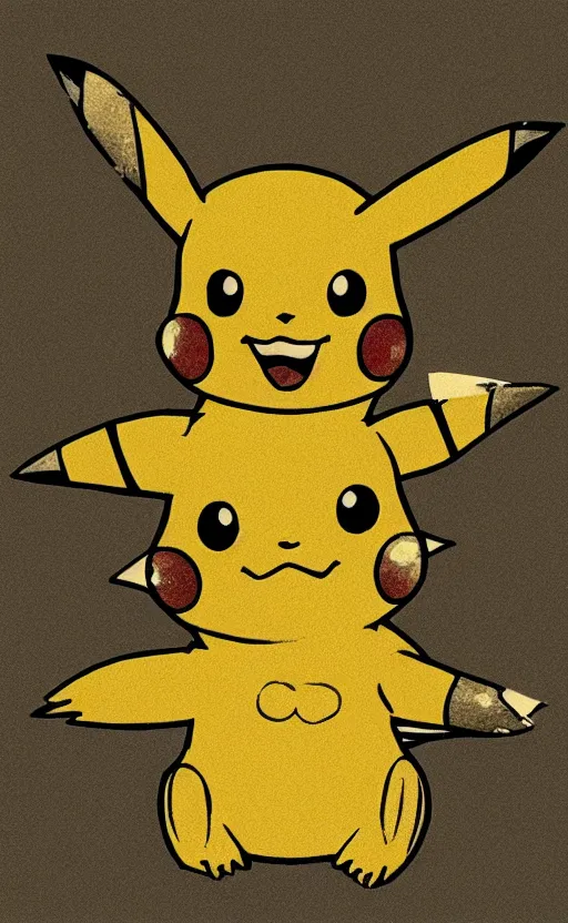 Image similar to amazing detailed intricate pikachu art. hq.