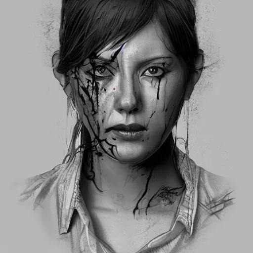 Image similar to serial killer , sketch , trending on artstation , Hyperdetailed , CGSociety