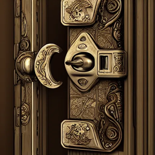 Image similar to the room of door latches, concept art, trending on artstation, highly detailed, intricate, sharp focus, digital art, 8 k