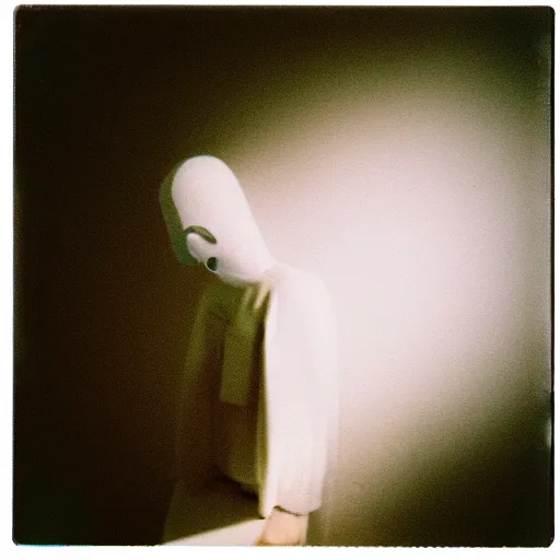 Image similar to a ghost captured on a film camera with expired film