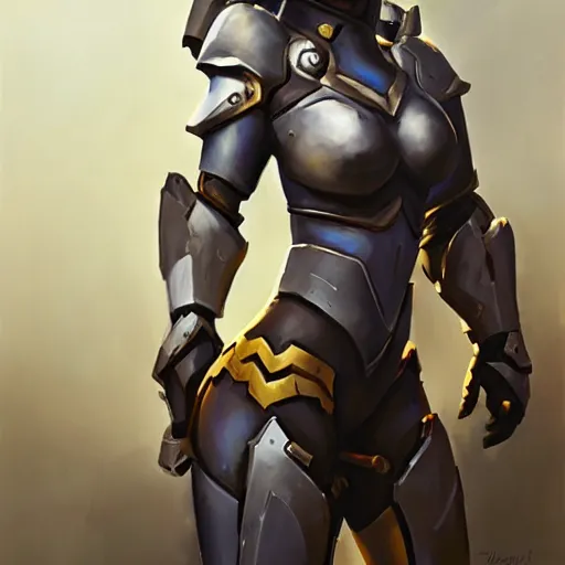 Image similar to greg manchess portrait painting of an armored dark female ironman as overwatch character, medium shot, asymmetrical, profile picture, organic painting, sunny day, matte painting, bold shapes, hard edges, street art, trending on artstation, by huang guangjian, gil elvgren, ruan jia, greg rutkowski, gaston bussiere