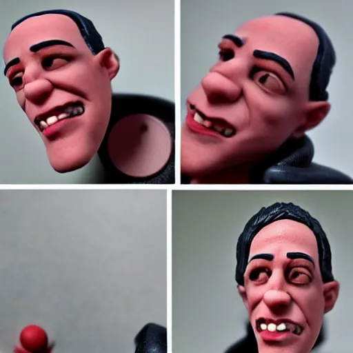 Image similar to pete davidson made out of polymer clay detailed sculpture trending on artstation