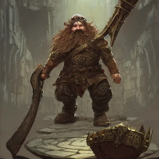 Image similar to Ancient dwarven magical weaponsmith, D&D, fantasy, intricate, cinematic lighting, highly detailed, digital painting, artstation, concept art, smooth, sharp focus, illustration, art by Akihiko Yoshida, Greg Rutkowski and Alphonse Mucha