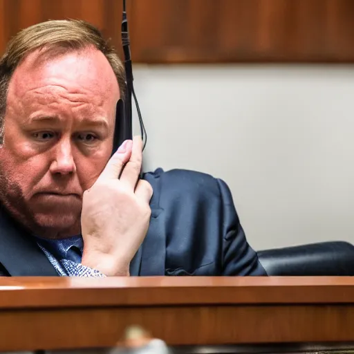 Image similar to Alex Jones desperately reaching for his out of reach phone in the courtroom, EOS 5DS R, ISO100, f/8, 1/125, 84mm, RAW, Dolby Vision, Unblur