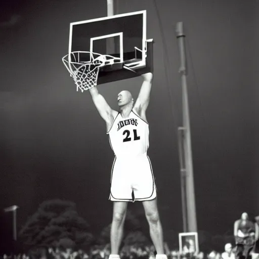 Prompt: bruce willis playing basketball, photography, high resolution 8 k, 2 0 0 7,