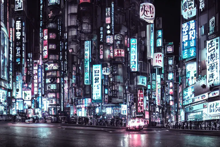 Prompt: HR Giger Tokyo at Night Cityscape Liam Wong Metropolis 35mm, kodachrome, 4K UHD image