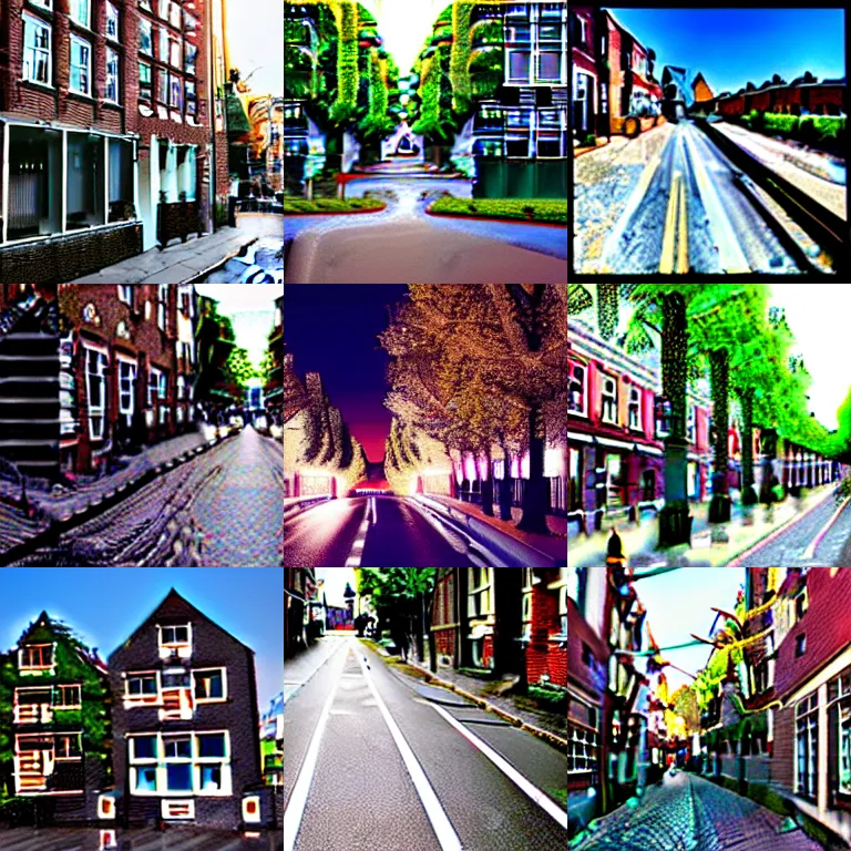 Prompt: a photo of the city streets of the netherlands