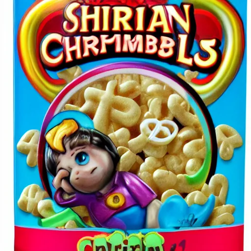 Prompt: christian lucky charms cereal - n 5