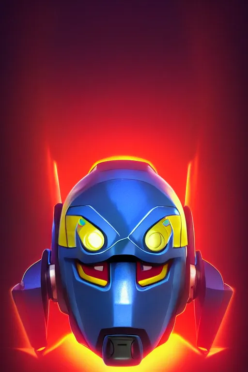 Image similar to robot ninja mask helmet megaman x zero rockman 2 0 2 2 switch game boss legacy collection fanart artsation hyper realistic, octane render clouds, neon colors, bright lights, avatar movie style blue color, 3 2 k image, avatar movie with what if marvel style animation, xel - shaded animation style