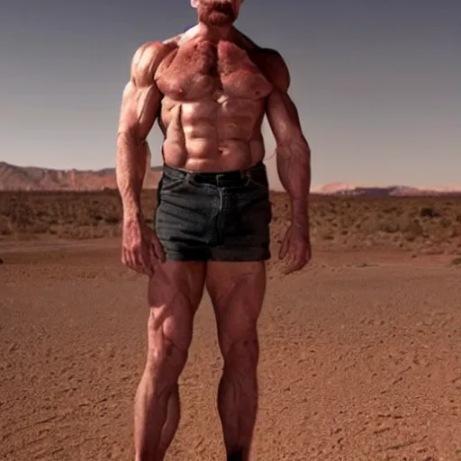 prompthunt: insanely buff ripped walter white with massive muscles