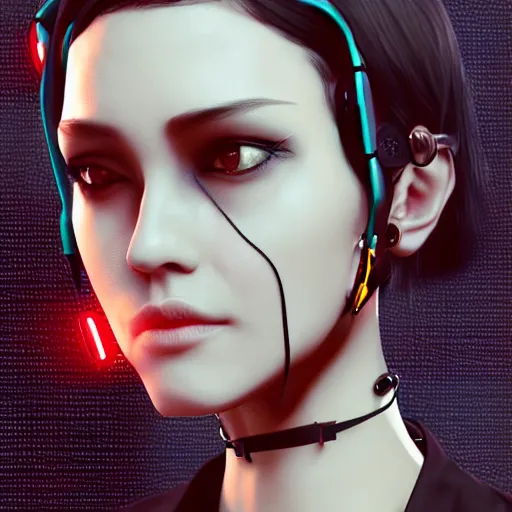 realistic female character cyberpunk wearing | Stable Diffusion