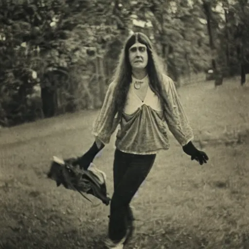 Image similar to 1970s hippie at Woodstock, daguerreotype photo, HD