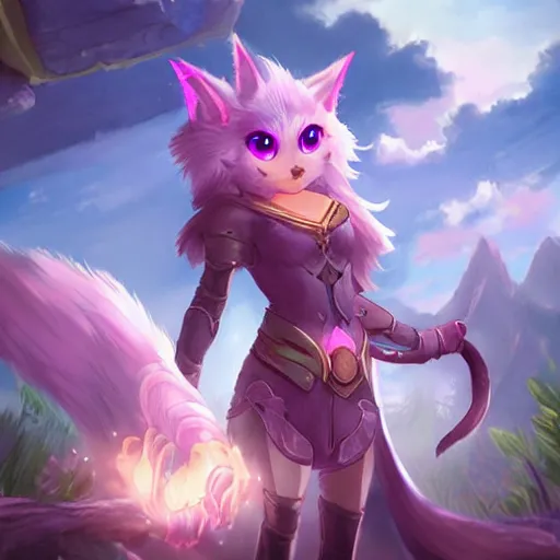 Prompt: a runeterra universe with ahri