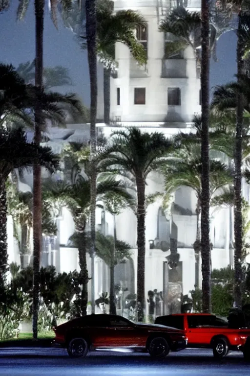 Prompt: the fbi raiding mar a lago in the style of blade runner