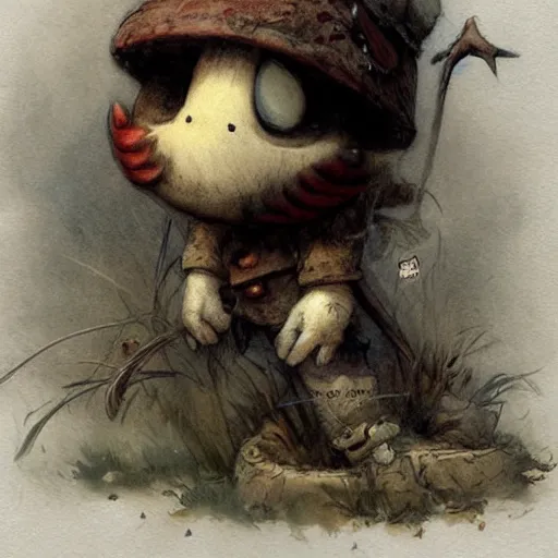 Image similar to ( ( ( ( ( shy guy ) ) ) ) ) by jean - baptiste monge!!!!!!!!!!!!!!!!!!!!!!!!!!!