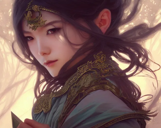 Image similar to photography of yuumei, deep focus, d & d, fantasy, intricate, elegant, highly detailed, digital painting, artstation, concept art, matte, sharp focus, illustration, hearthstone, art by artgerm and greg rutkowski and alphonse mucha