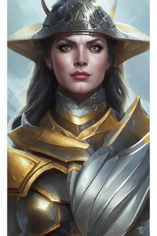 Image similar to amazon valkyrie athena, d & d, fantasy, portrait, highly detailed, headshot, digital painting, trending on artstation, concept art, sharp focus, illustration, art by artgerm and greg rutkowski and magali villeneuve