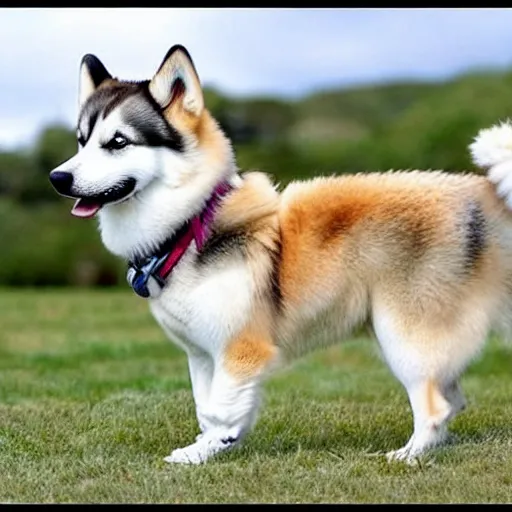 Image similar to huskie corgi hybrid