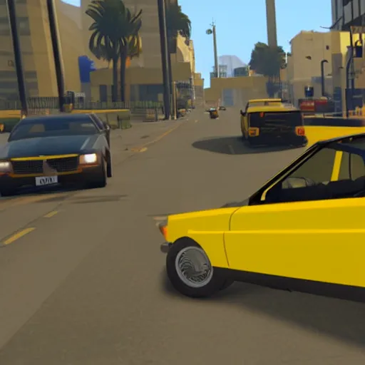 Image similar to a roblox yellow noob in gta v