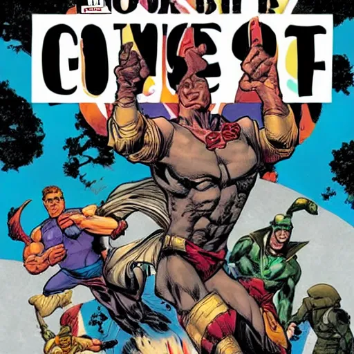 Prompt: cover of a cover of a cover of a cover of a cover of a comic book