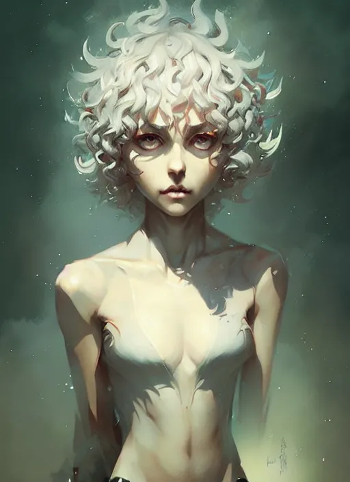 Prompt: Neferpitou, intricate, highly detailed, digital painting, artstation, concept art, sharp focus, illustration, art by greg rutkowski and Ross Tran