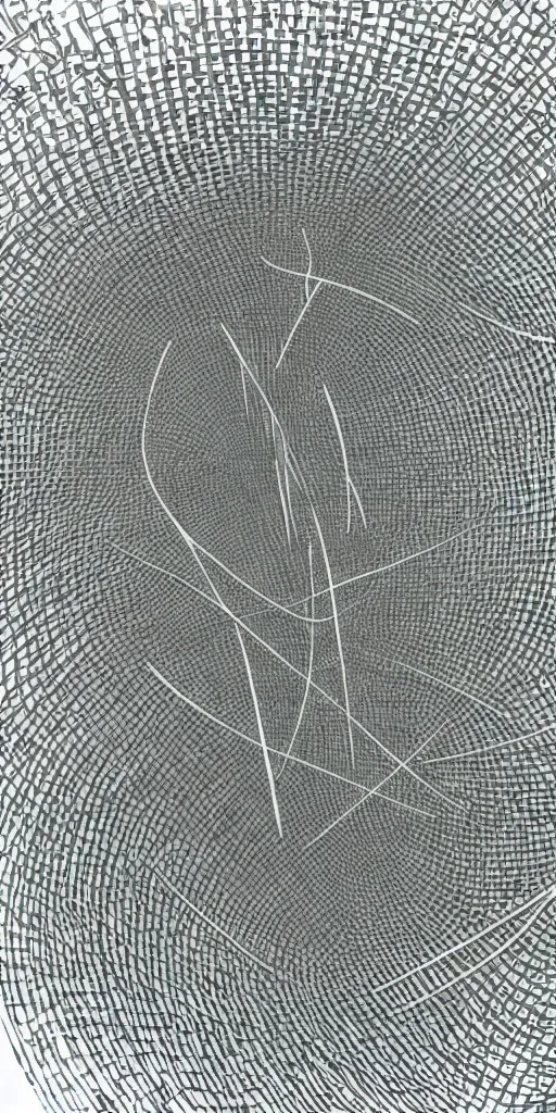 Image similar to peter de jong attractors and a human body