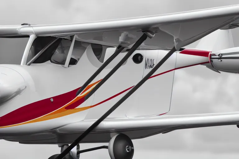 Prompt: close up product photograph of a happy smiling Cessna aircraft caricature, DSLR, raytraced, overcast day, 4k