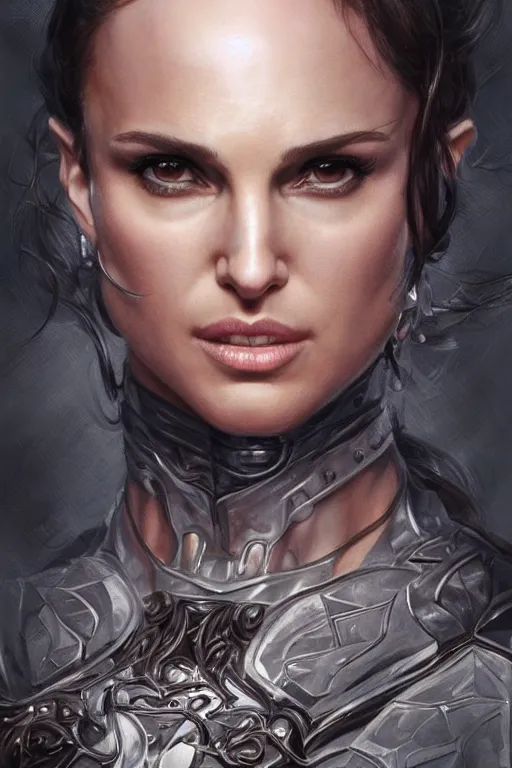 Image similar to muscled Natalie Portman as a ruggedly handsome hero, intricate, elegant, highly detailed, centered, digital painting, artstation, concept art, smooth, sharp focus, illustration, art by artgerm and donato giancola and Joseph Christian Leyendecker, Ross Tran, WLOP