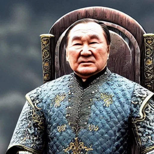 Image similar to Nursultan Nazarbayev stylized as a Game of Thrones character