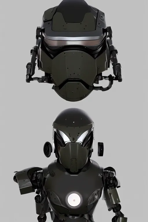 Image similar to robot ninja mask helmet metal gear solid training suit swat commando, aesthetic octane render, 8 k hd resolution, by ilya kuvshinov and cushart krentz and gilleard james, by carl warner and jim woodring, trending on artstation : 1. 5, sweet joy harmony color scheme