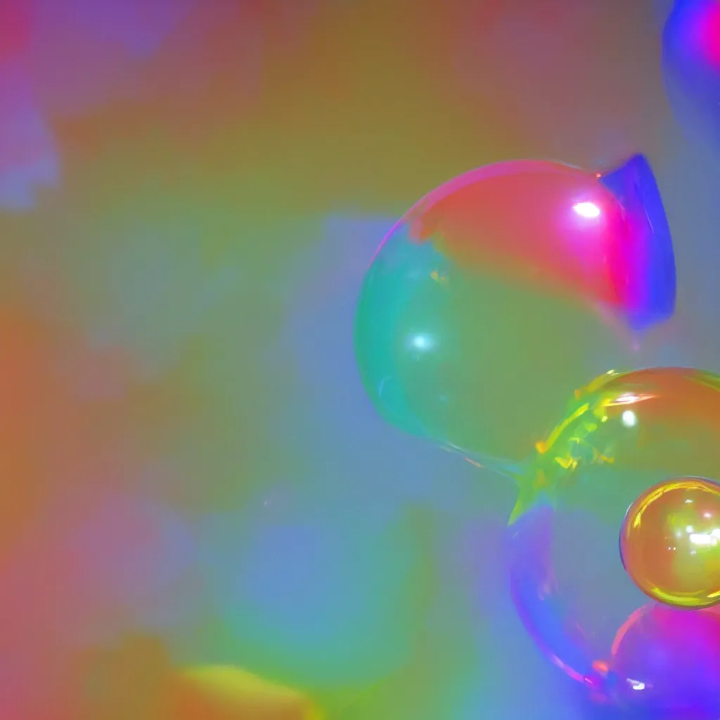 Image similar to rainbow soap bubble, hyper realistic, reflection, focus, magical, cryengine cg, 3 d, rendering, unreal engine