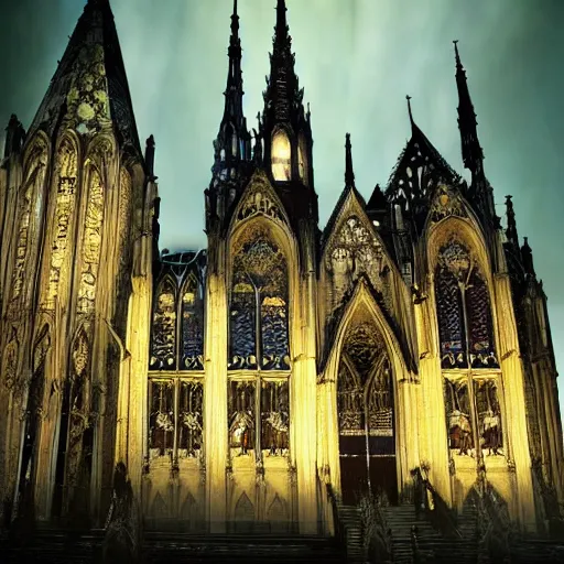 Prompt: starlight, gothic architecture, beautiful, opulent, matte painting, shimmering