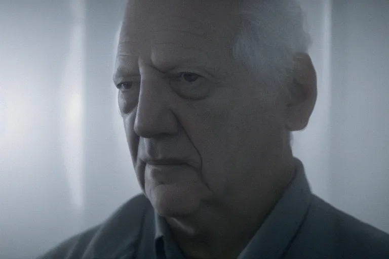 Prompt: an ultra realistic cinematic headshot portrait of an evil scientist, stood in a lab, foggy, detailed, deep focus, movie still, dramatic lighting, by werner herzog