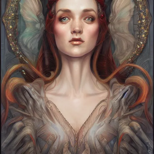 Image similar to a portrait in the style of anna dittmann and donato giancola and charles dulac.