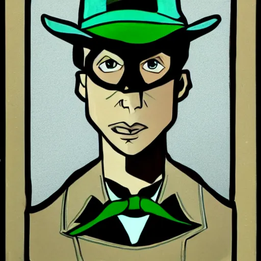 Prompt: portrait of the riddler