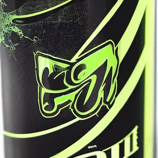 Image similar to a unique monster energy drink can hyper realistic photo