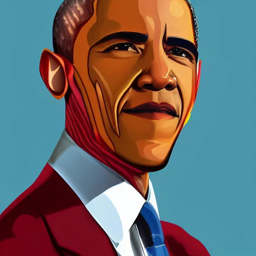 Image similar to Barack Obama as The Flash, digital painting, highly detailed