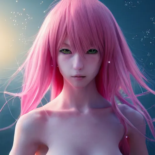 Prompt: hyperrealistic picture of a anime cat girl, stunning 3d render inspired art by P. Craig Russell and Barry Windsor-Smith, long flowing pink hair, pale skin, full body, confident pose, 8k octane beautifully detailed render, post-processing, extremely hyperdetailed, intricate, epic composition, grim yet sparkling atmosphere, cinematic lighting, masterpiece, trending on artstation, masterpiece