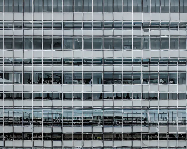 Image similar to a large open building with lots of windows, a photo by kume keiichiro, featured on unsplash, constructivism, photo taken with ektachrome, photo taken with nikon d 7 5 0, high dynamic range