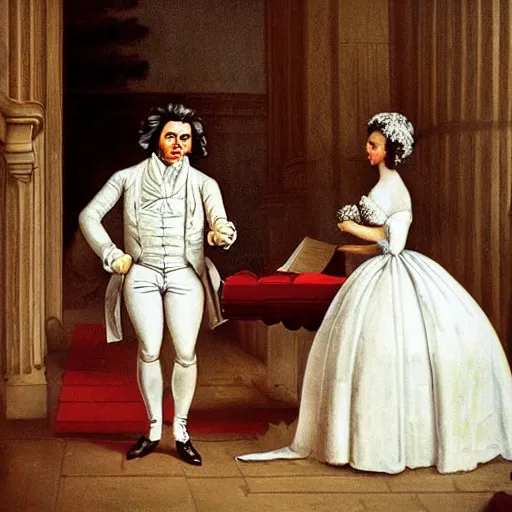 Image similar to beethoven getting married