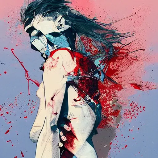 Image similar to a man breaking apart into pieces and blowing away in the wind, by conrad roset, aesthetic!!, detailed,