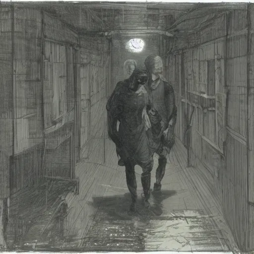 Image similar to the fire in my core heats my heart to the breaking point, twixt horror and despair my lungs catch, but cannot sate. The mind from direction fails, and cannot help but confuse my gait. dark concept art, by Greg Rutkowski, Gustav Dore, and Edvard Munch.